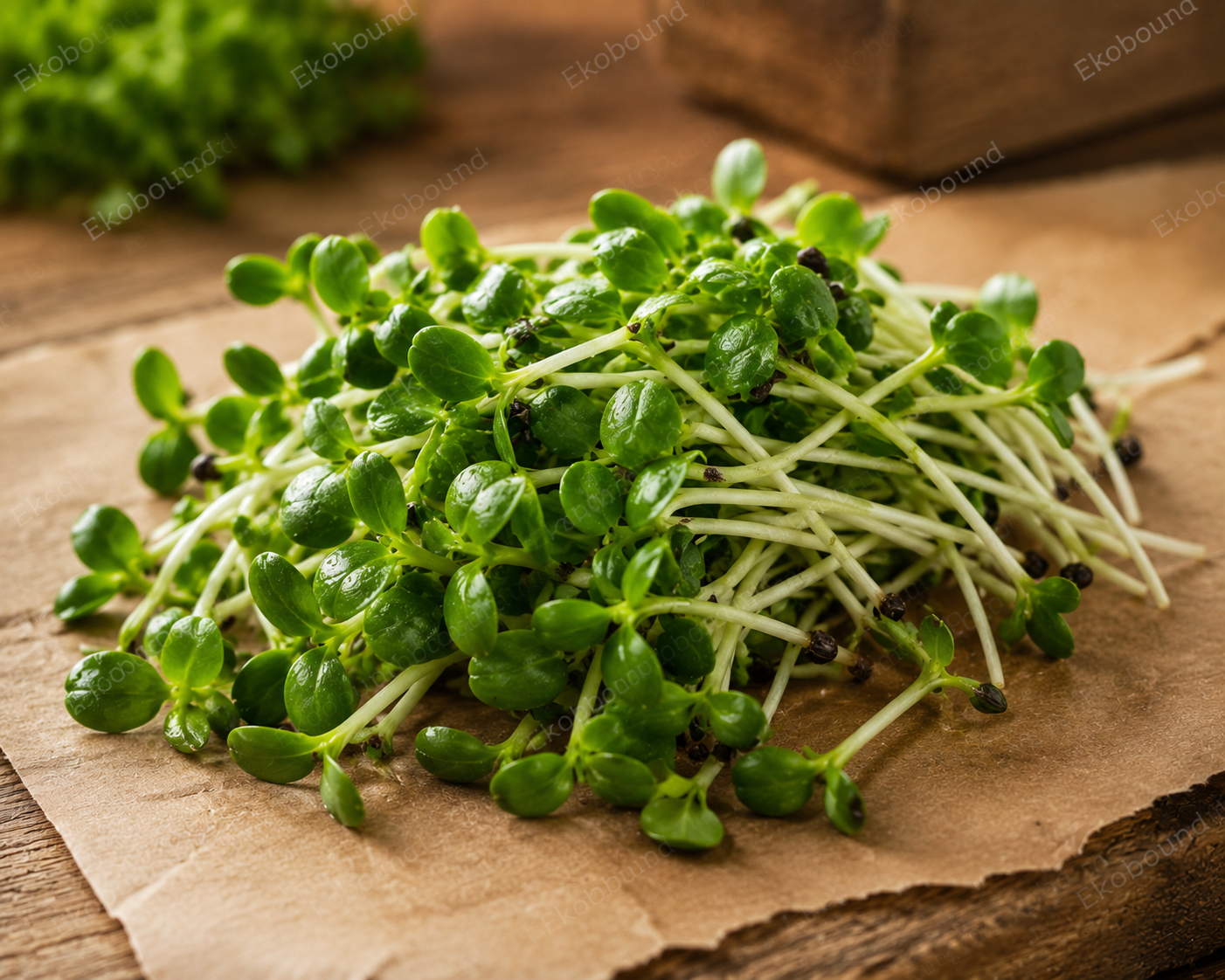 Fresh Sunflower Microgreens from Ekobound. Mild, nutty, crunchy, and sustainably grown for delivery across Bangalore, Karnataka & India. Perfect for salads, sandwiches, wraps, smoothies, and healthy everyday meals.